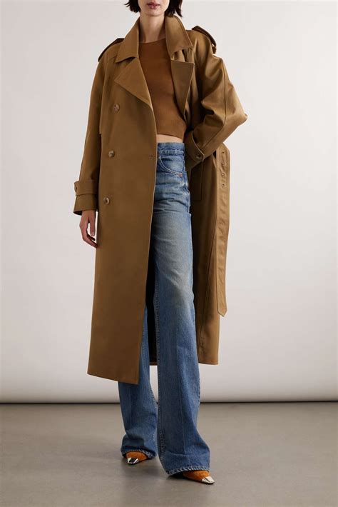 Cotton Belted Trench Coat 